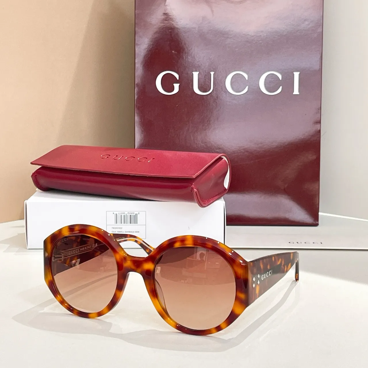Gucci Oversized Round Black Sunglasses 7