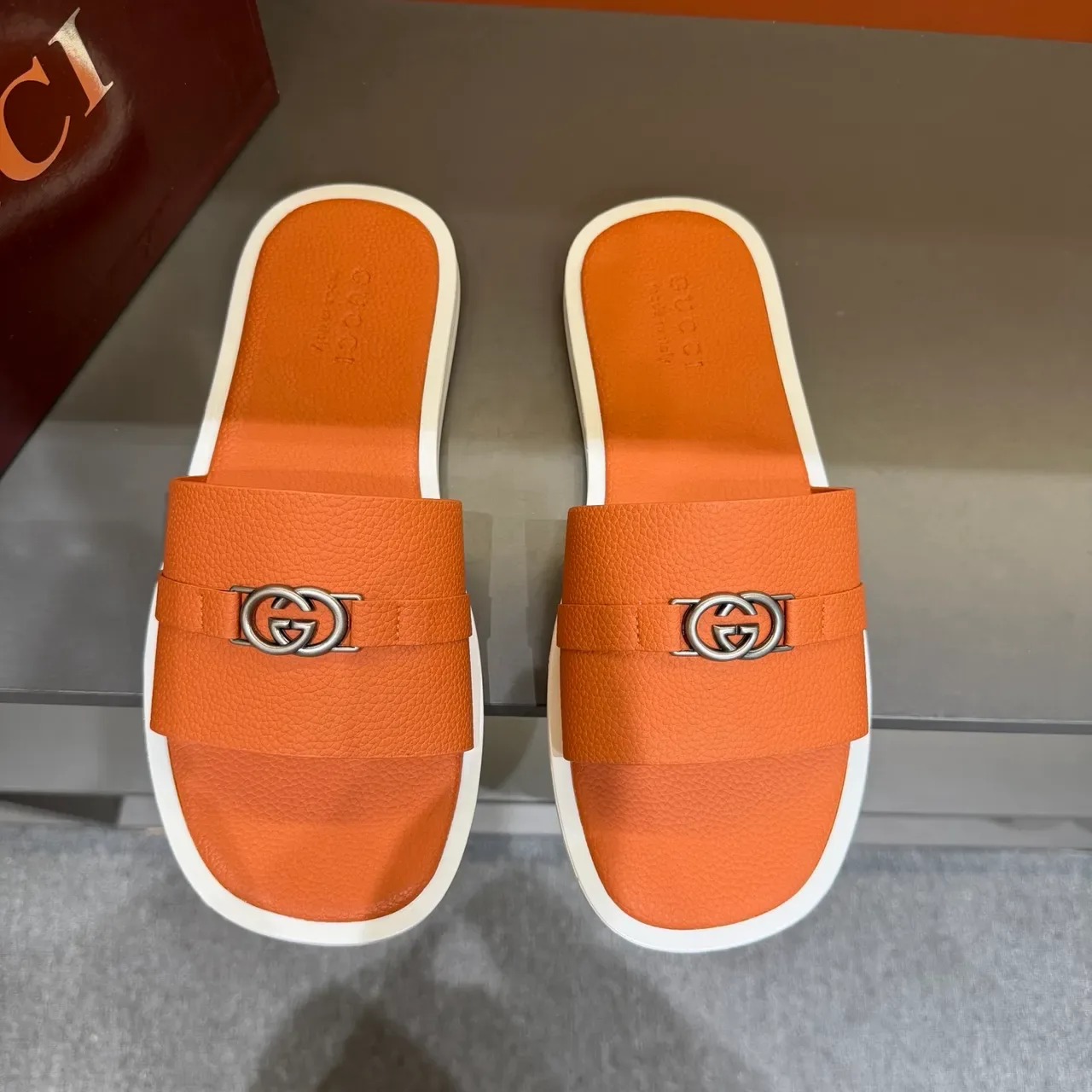 Gucci Screener Multicolor Alça Única Fivela Metal GG Zapatilhas 2
