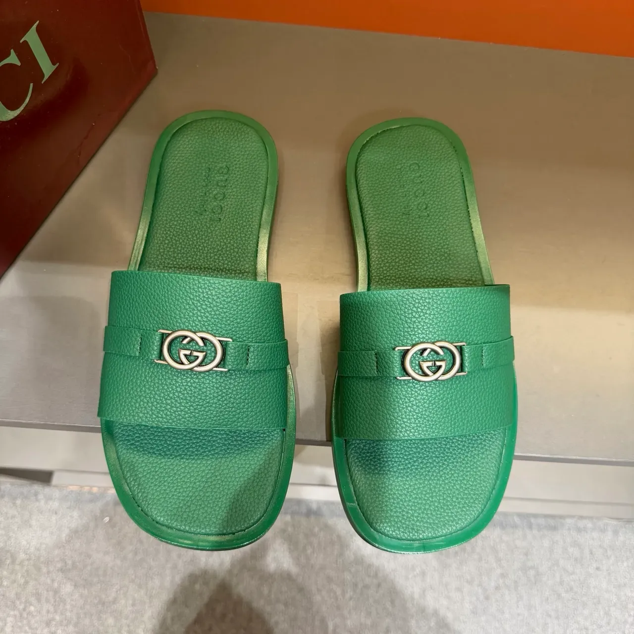 Gucci Screener Multicolor Alça Única Fivela Metal GG Zapatilhas 7