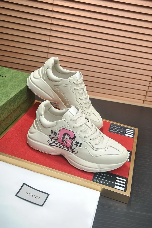 Gucci Screener Off-White Graphic Logo Chunky Sneakers 7