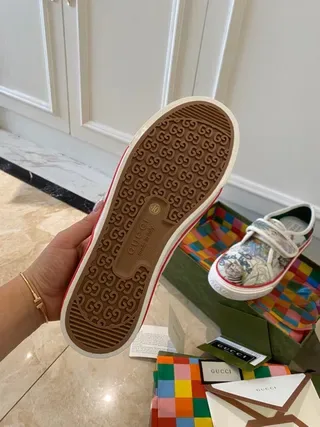 Gucci Screener Printed Canvas Velcro Strap Lifestyle Sneakers 7