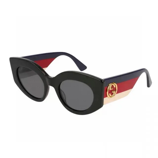 Gucci Screener 玳瑁和 Web 条纹太阳镜 3