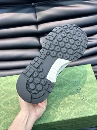Gucci Screener White Black Interlocking G Lifestyle Sneakers 2