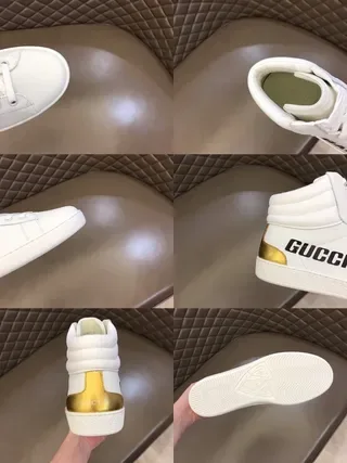 Gucci Screener White Gold Accent Lifestyle Sneakers 2