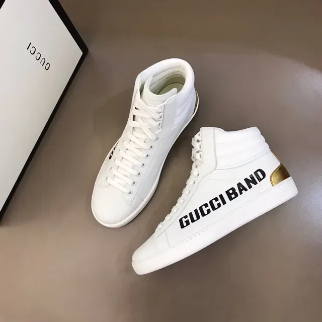 Gucci Screener White Gold Accent Lifestyle Sneakers 5