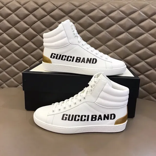 Gucci Screener White Gold Accent Lifestyle Sneakers 9