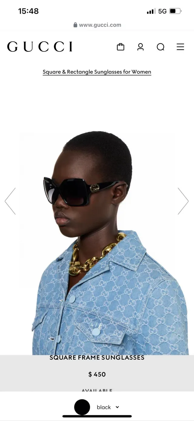 Gucci Square Frame Pink Brown Acetate Interlocking G Hardware Sunglasses 5