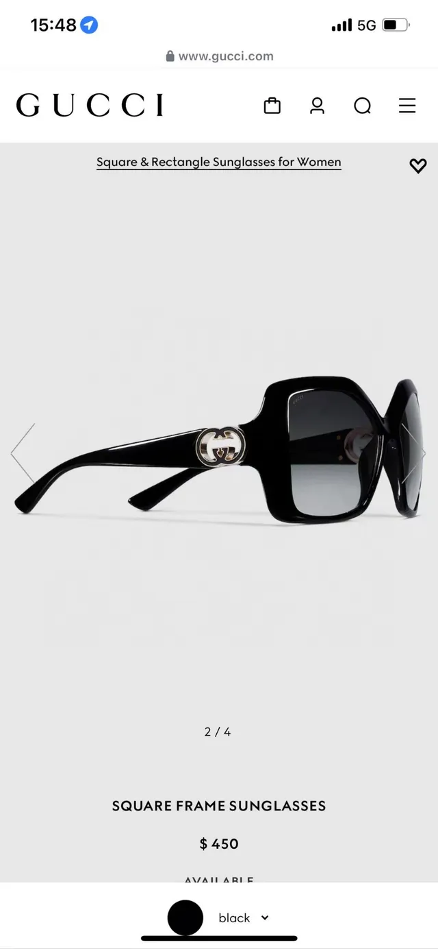 Gucci Square Frame Pink Brown Acetate Interlocking G Hardware Sunglasses 8