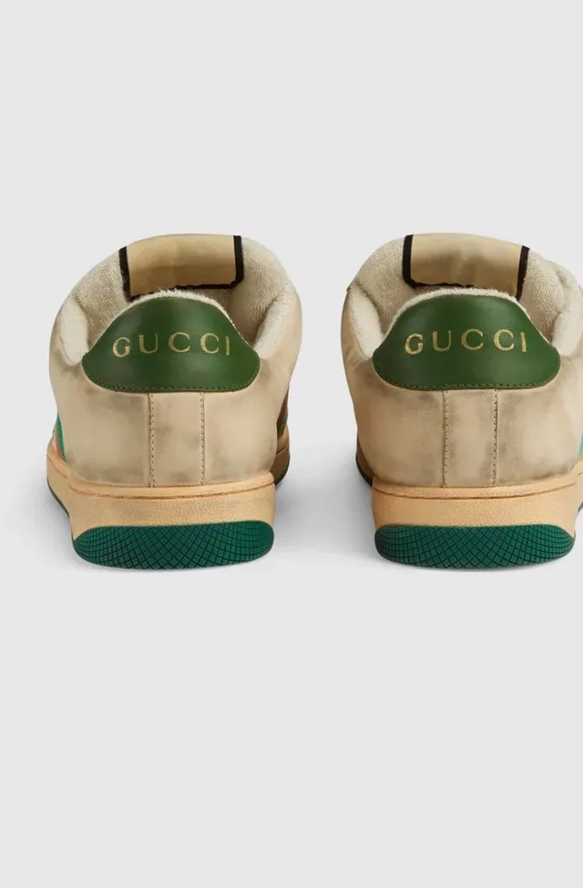 Gucci Tennis 1977 Beige Green Red Web Lifestyle Sneakers 2
