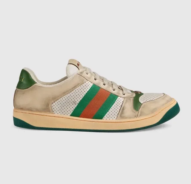 Gucci Tennis 1977 Beige Green Red Web Lifestyle Sneakers 3