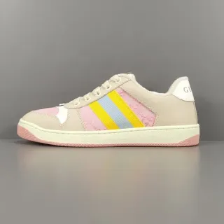 Gucci Tennis 1977 Beige Pink Yellow Blue سنيكرز أسلوب حياة