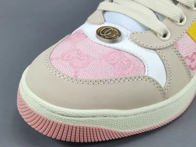 Gucci Tennis 1977 Beige Pink Yellow Blue Lifestyle Sneakers 9