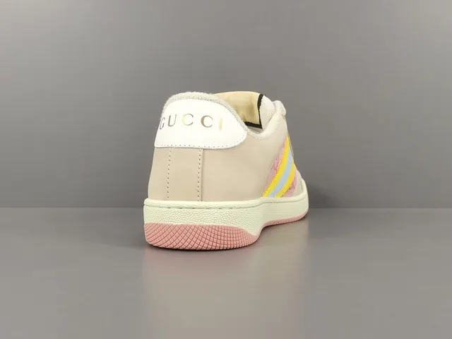 Gucci Tennis 1977 Beige Pink Yellow Blue Lifestyle Sneakers 14