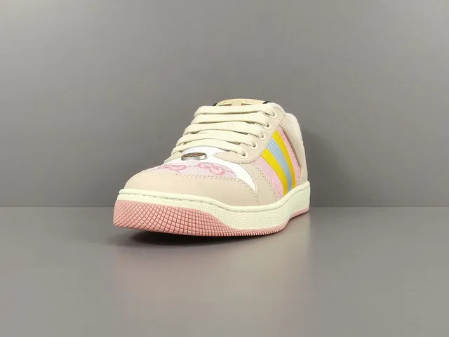 Gucci Tennis 1977 Beige Pink Yellow Blue Lifestyle Sneakers 15