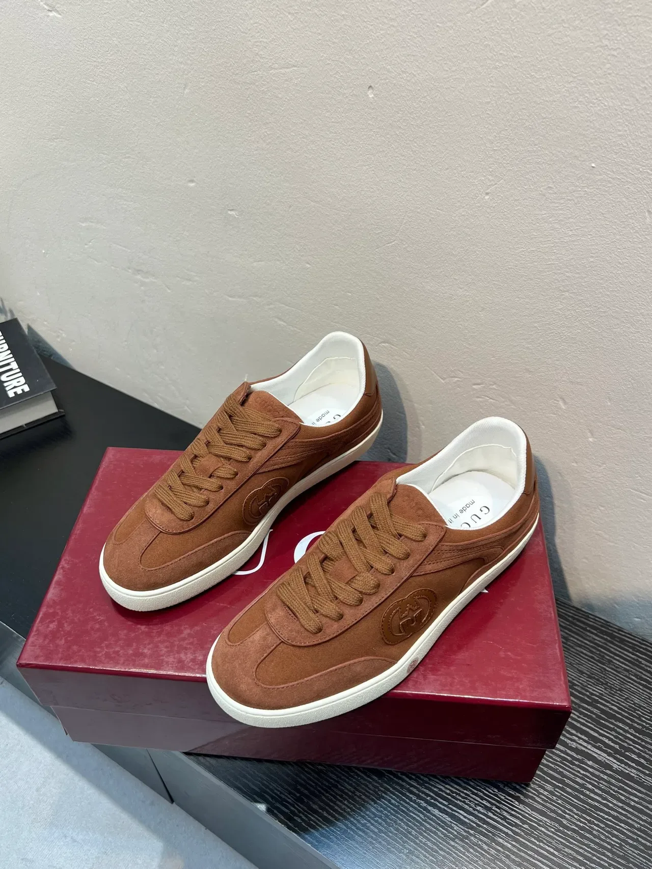 Gucci Tennis 1977 Brown Suede Lifestyle Sneakers 3