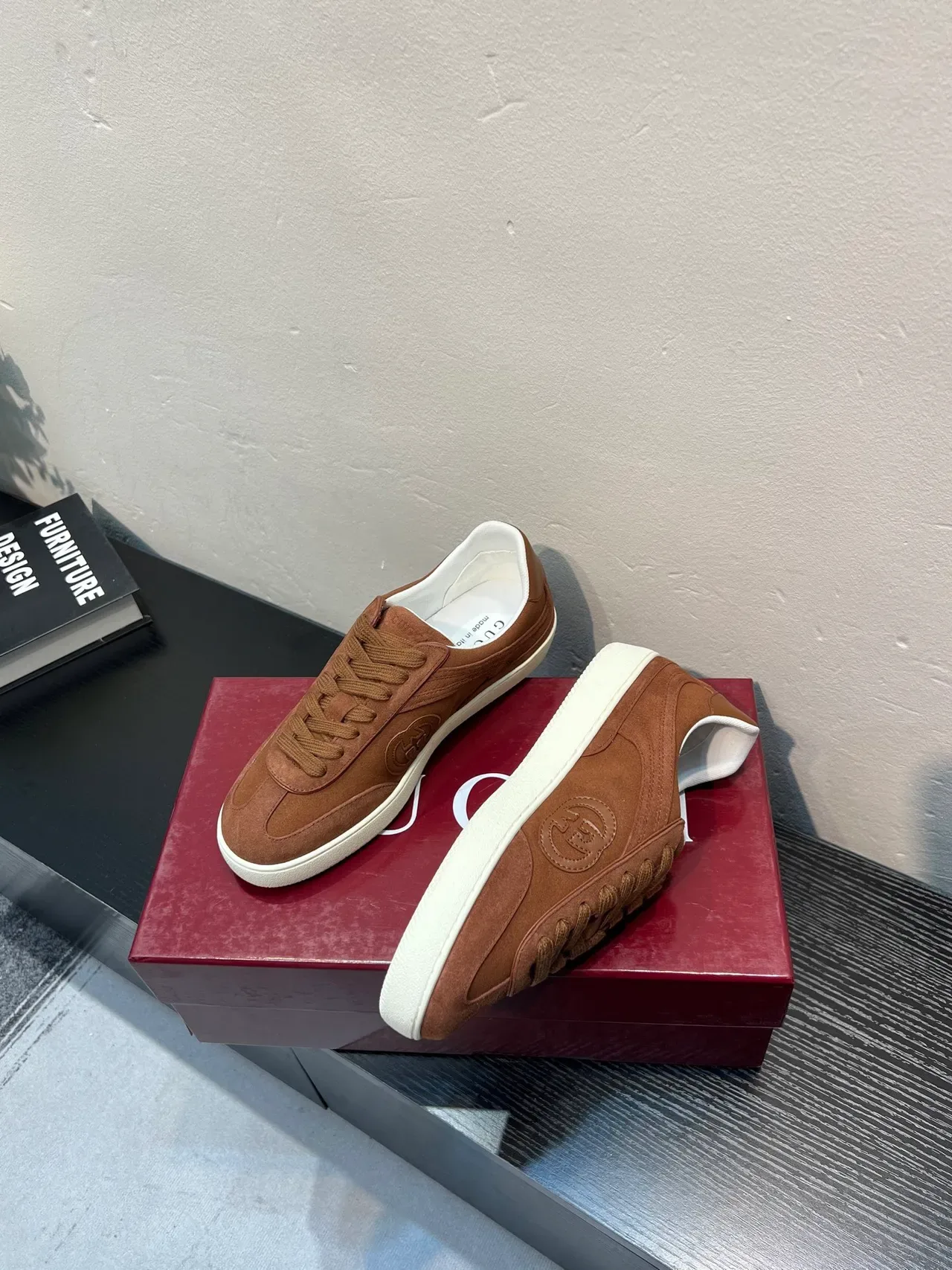 Gucci Tennis 1977 Brown Suede Lifestyle Sneakers 4