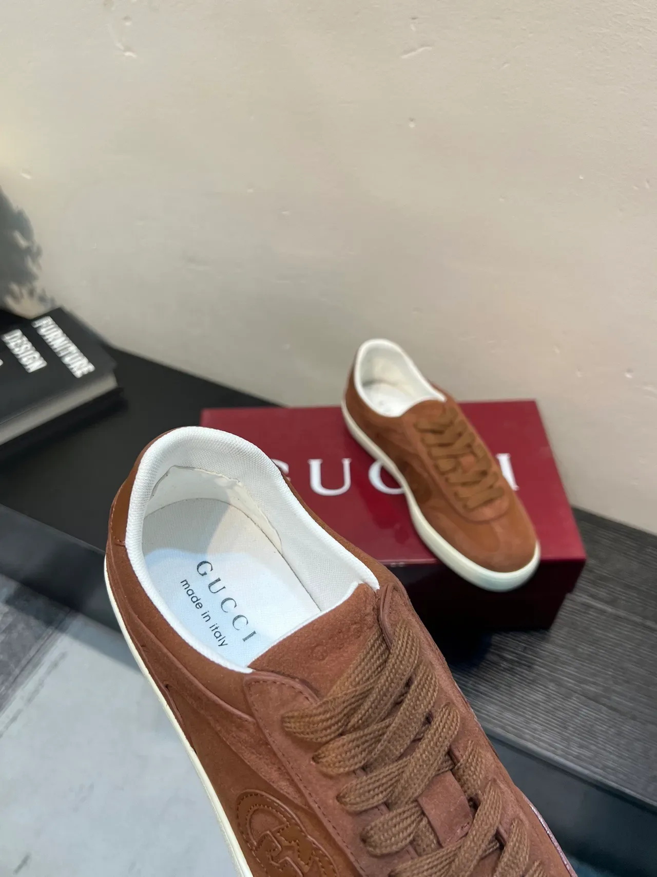 Gucci Tennis 1977 Brown Suede Lifestyle Sneakers 7