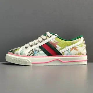 Gucci Tennis 1977 Floral Print Web Stripe Lifestyle Sneakers