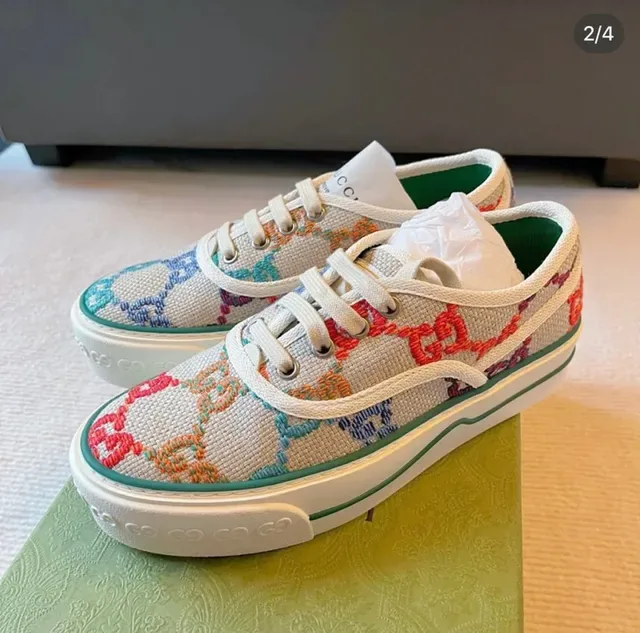 Gucci Tennis 1977 Multicolor GG Jacquard Lifestyle Sneakers 1