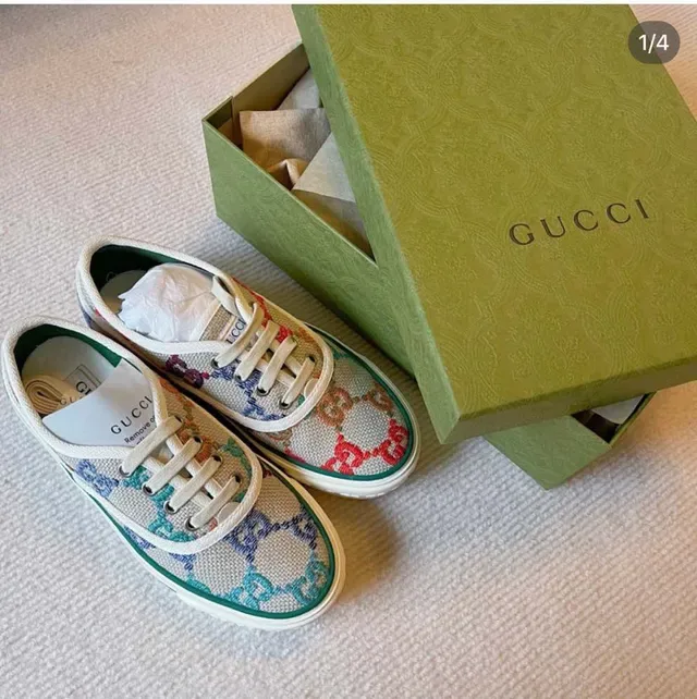 Gucci Tennis 1977 Multicolor GG Jacquard Lifestyle Sneakers 2
