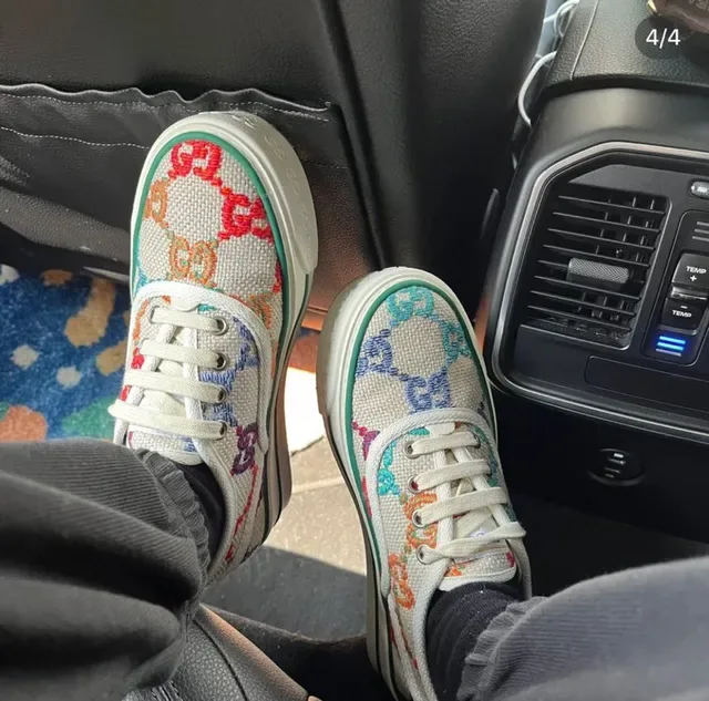 Gucci Tennis 1977 Multicolor GG Jacquard Lifestyle Sneakers 3