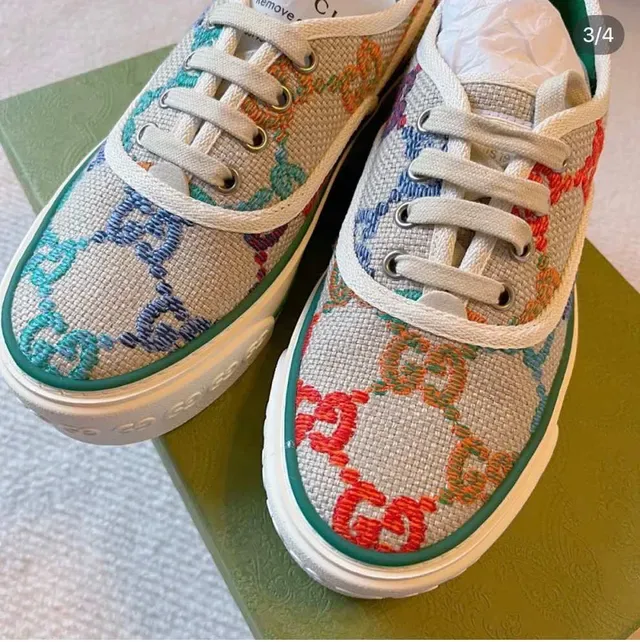 Gucci Tennis 1977 Multicolor GG Jacquard Lifestyle Sneakers 4
