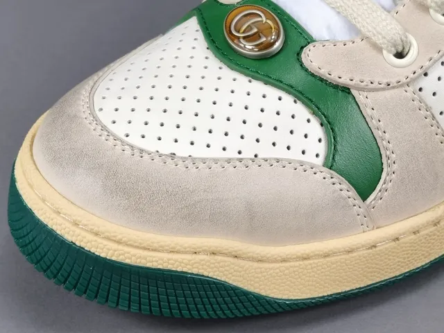 Gucci Tennis 1977 Off-White Green Orange Web Stripe Lifestyle Sneakers 3