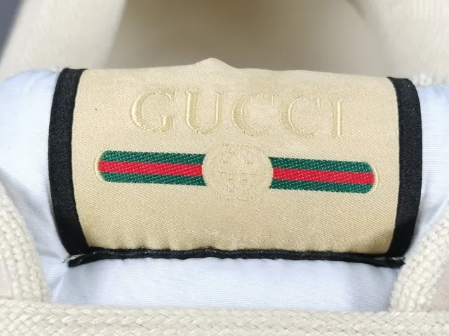 Gucci Tennis 1977 Off-White Green Orange Web Stripe Lifestyle Sneakers 8
