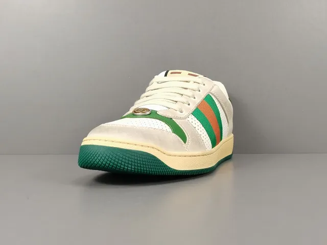 Gucci Tennis 1977 Off-White Green Orange Web Stripe Lifestyle Sneakers 13