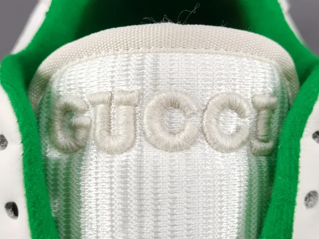 Gucci Tennis 1977 White and Green Lifestyle Sneakers 5
