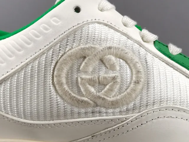 Gucci Tennis 1977 White and Green Lifestyle Sneakers 6