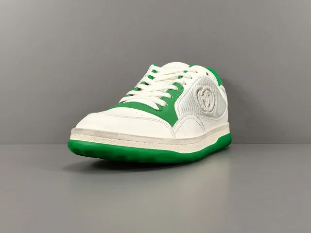 Gucci Tennis 1977 White and Green Lifestyle Sneakers 15