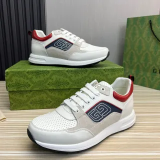 Gucci Tennis 1977 White Beige Navy Red Lifestyle Sneakers