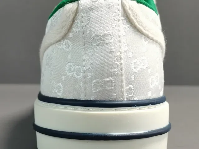Gucci Tennis 1977 White Green Red Web Stripe Lifestyle Sneakers 9
