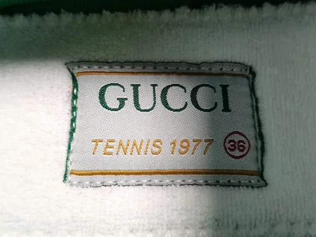 Gucci Tennis 1977 White Green Red Web Stripe Lifestyle Sneakers 15