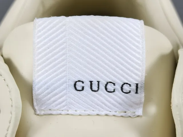 Gucci White Pink Sole Leather Upper Chunky Sneakers 5
