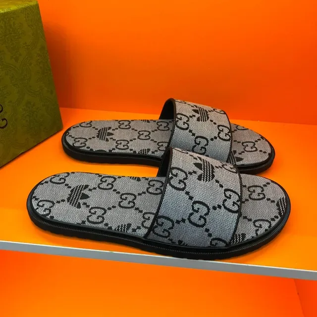 Gucci x Adidas GG Monogram Jacquard Slide Slippers 5