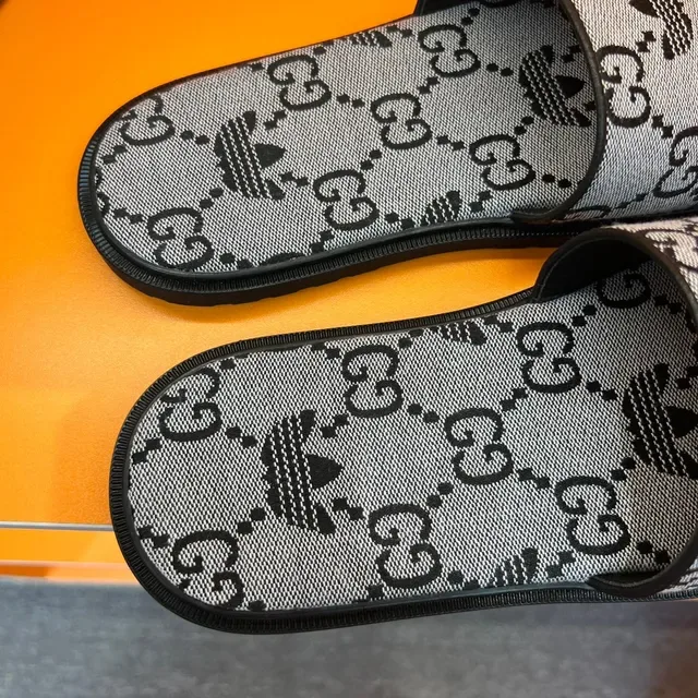 Gucci x Adidas GG Monogram Jacquard Slide Slippers 6