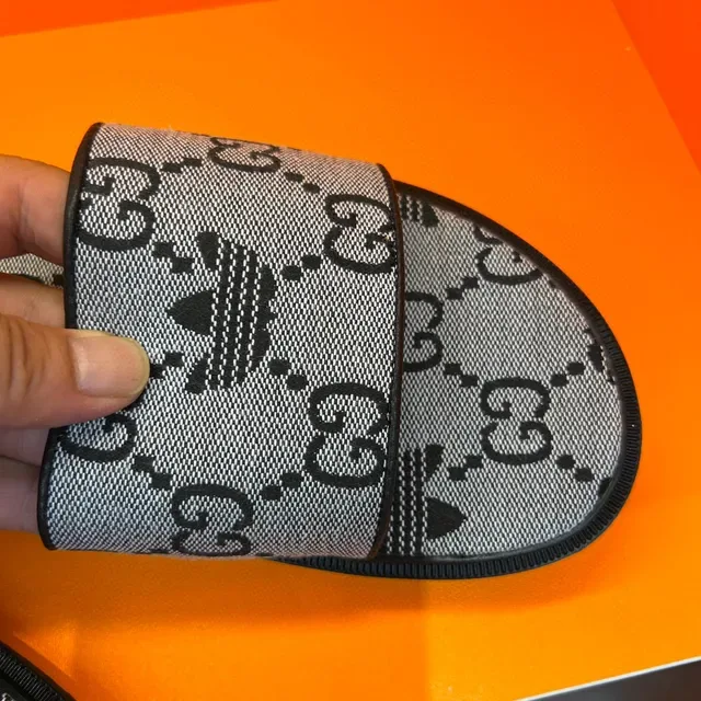 Gucci x Adidas GG Monogram Jacquard Slide Slippers 8
