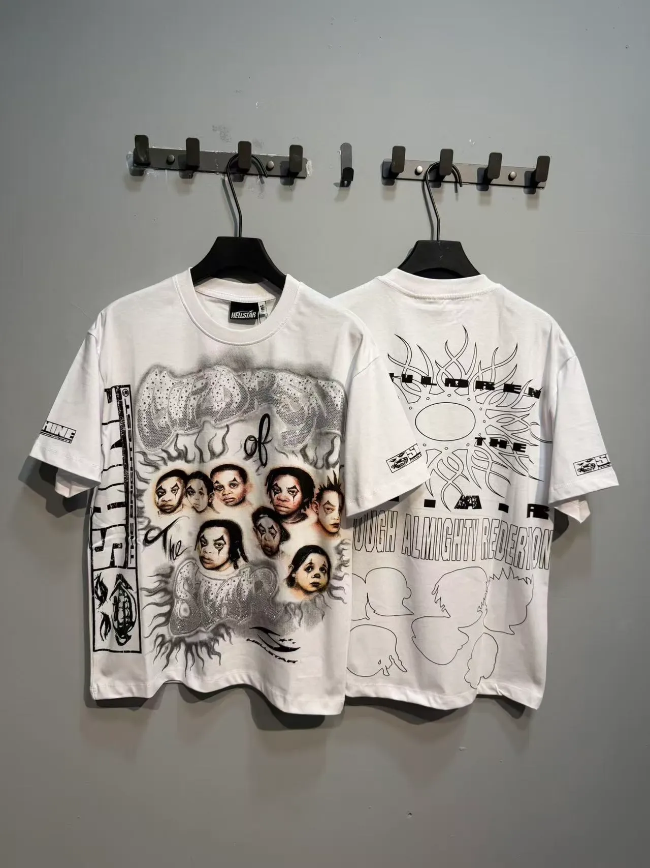 Hellstar Children of the Night Graphic Print White T-Shirt 5