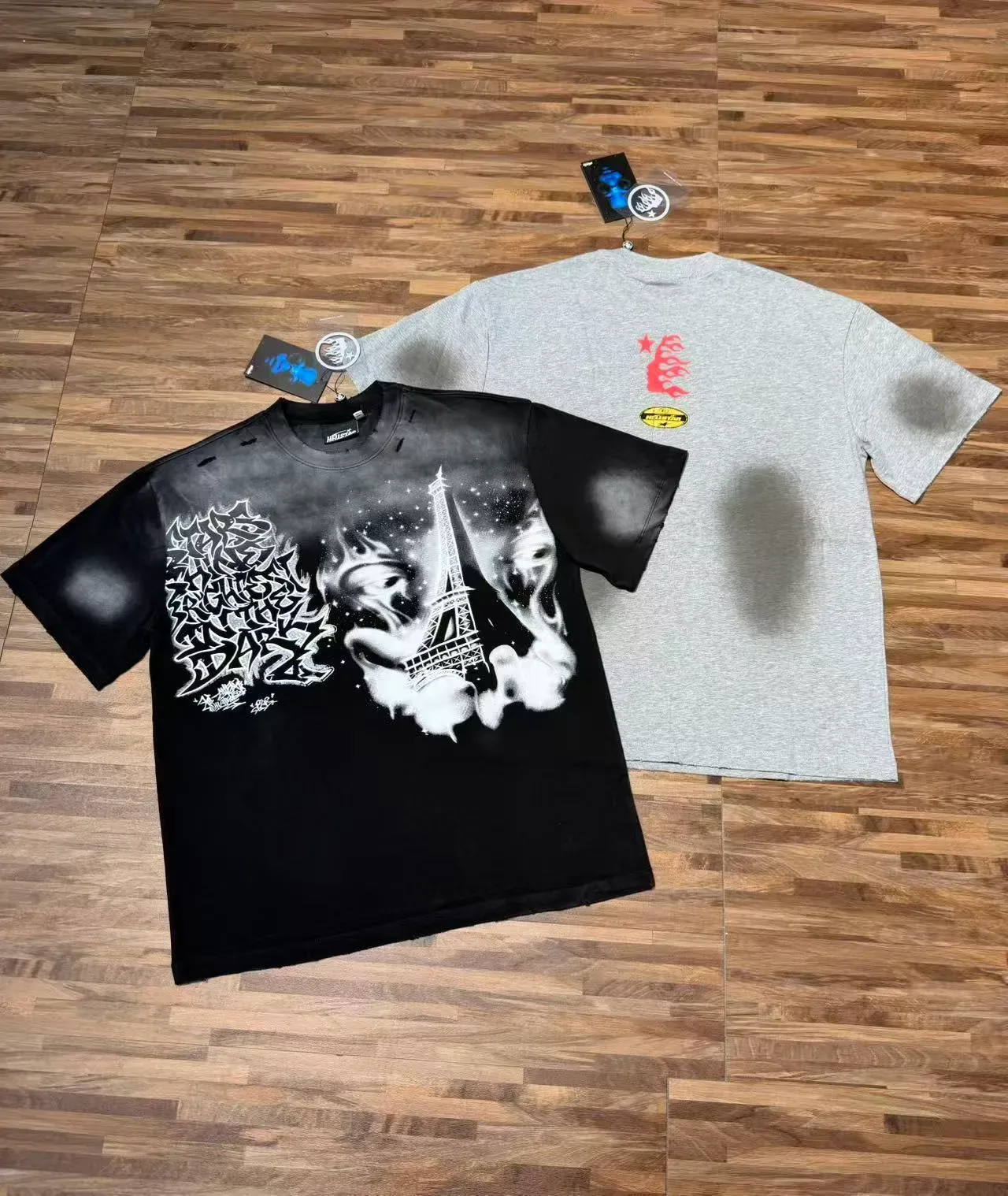 Hellstar Distressed Graphic Print Oversized T-Shirt 2