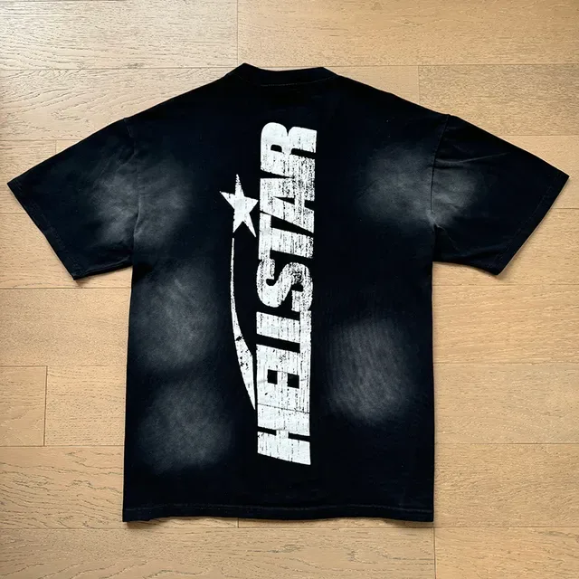 Hellstar Flame Profile Distressed Print Oversized T-Shirt 10