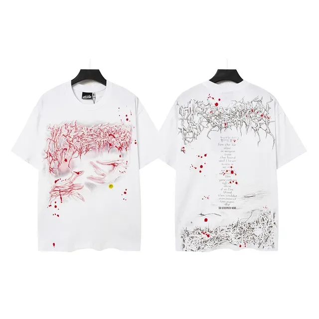 Hellstar Graphic-Print Distressed Horror-Inspired Oversized T-Shirt 2