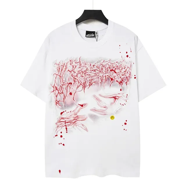 Hellstar Graphic-Print Distressed Horror-Inspired Oversized T-Shirt 3