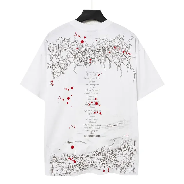 Hellstar Graphic-Print Distressed Horror-Inspired Oversized T-Shirt 4