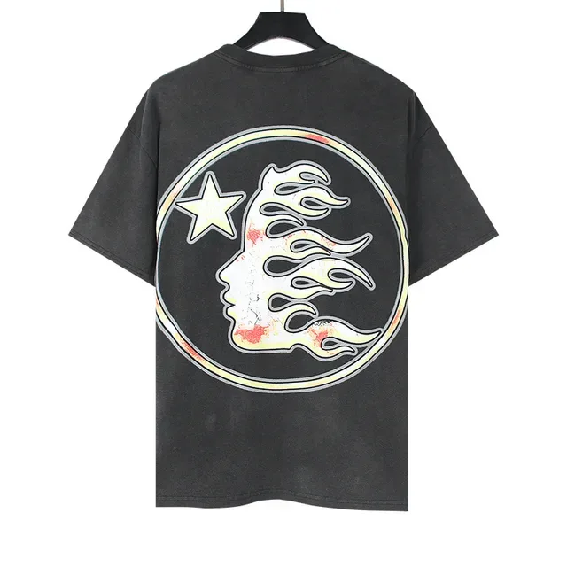 Hellstar Graphic Print Oversized Distressed Black T-Shirt 6