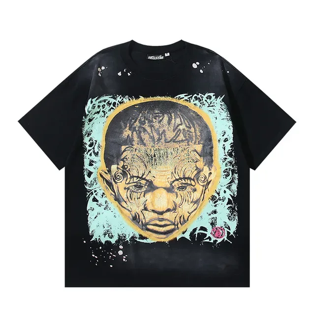 Hellstar New Estament Oversized Graphic Print Black T-Shirt 2