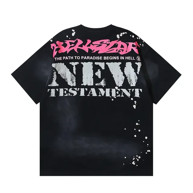 Hellstar New Estament Oversized Graphic Print Black T-Shirt 3
