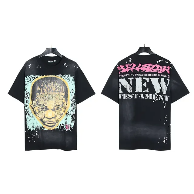 Hellstar New Estament Oversized Graphic Print Black T-Shirt 4