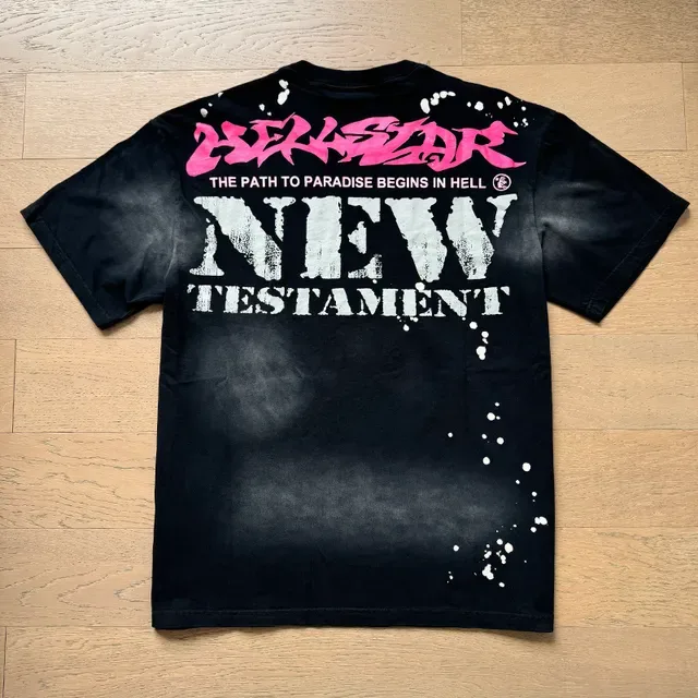 Hellstar New Estament Oversized Graphic Print Black T-Shirt 7